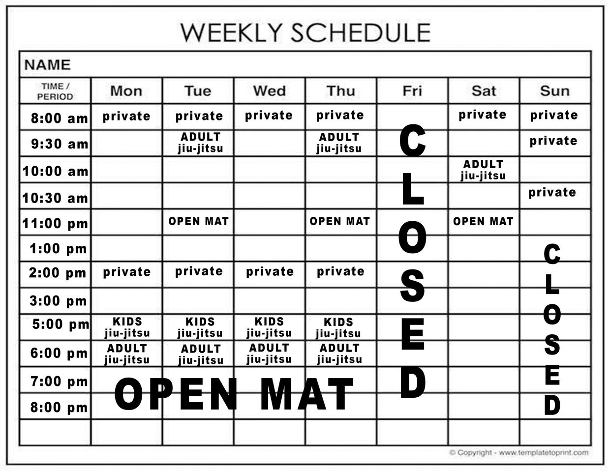 SCHEDULE SCHEDULE